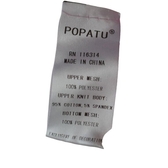 NWOT Popatu Infant Girls 12M Pink Floral‎ Tulle Dress With White Bow - Picture 8 of 8